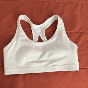 Women's White Sports Bra